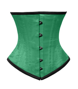 Heavy Duty 26 Double Steel Boned Waist Training Satin Underbust Tight Shaper Corset #8802-BT-SA