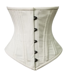 Heavy Duty 26 Double Steel Boned Waist Training Cotton Underbust Tight Shaper Corset #8802-TC