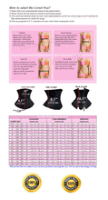 Load image into Gallery viewer, Heavy Duty 26 Double Steel Boned Waist Training Cotton Underbust Tight Shaper Corset #8803-TC