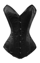 Load image into Gallery viewer, Heavy Duty 26 Double Steel Boned Waist Training Satin Overbust Shaper Wider Hips Corset #8837-OT-SA