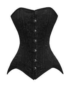 Heavy Duty 26 Double Steel Boned Waist Training Brocade Overbust Tight Shaper Corset #8851-BRO