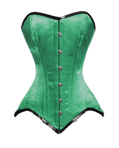 Heavy Duty 26 Double Steel Boned Waist Training Satin Overbust Tight Shaper Corset #8851-BT-SA