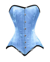 Load image into Gallery viewer, Heavy Duty 26 Double Steel Boned Waist Training Satin Overbust Tight Shaper Corset #8851-BT-SA