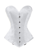 Load image into Gallery viewer, Heavy Duty 26 Double Steel Boned Waist Training Satin Overbust Tight Shaper Corset #8937-OT-WL-SA