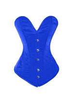 Load image into Gallery viewer, Heavy Duty 26 Double Steel Boned Waist Training Satin Overbust Tight Shaper Corset #8938-OT-SA