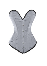 Load image into Gallery viewer, Heavy Duty 26 Double Steel Boned Waist Training Satin Overbust Tight Shaper Corset #8938-BT-SA