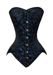 Heavy Duty 26 Double Steel Boned Waist Training Brocade Overbust Tight Shaper Corset #8951-BRO