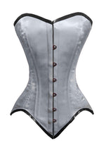 Load image into Gallery viewer, Heavy Duty 26 Double Steel Boned Waist Training Satin Overbust Tight Shaper Corset #8951-BT-SA