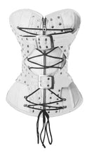 Load image into Gallery viewer, Heavy Duty 24 Double Steel Boned Waist Training Leather Overbust Tight Shaper Corset #8965-A-LE