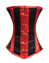 Load image into Gallery viewer, Heavy Duty 26 Double Steel Boned Waist Training Satin Underbust Tight Shaper Corset #9029-R-SA