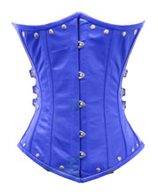 Load image into Gallery viewer, Heavy Duty 26 Double Steel Boned Waist Training Leather Underbust Tight Shaper Corset #9030-LE