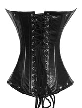 Load image into Gallery viewer, Heavy Duty 26 Double Steel Boned Waist Training Leather Overbust Tight Shaper Corset #9797-LE