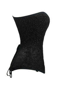 Heavy Duty 26 Double Steel Boned Waist Training Brocade Long Torso Overbust Shaper Corset #9938-BRO