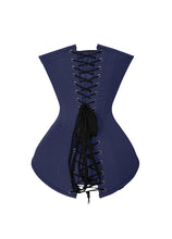 Load image into Gallery viewer, Heavy Duty 26 Double Steel Boned Waist Training Long Torso Cotton Overbust Corset #9938-TC