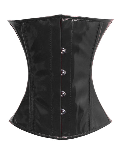 Heavy Duty 26 Double Steel Boned Waist Training PVC Underbust Tight Shaper Corset #9965-PVC