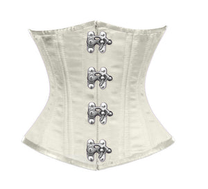 Heavy Duty 26 Double Steel Boned Waist Training Satin Underbust Shaper Corset #9965-OT-MC-SA