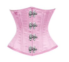 Load image into Gallery viewer, Heavy Duty 26 Double Steel Boned Waist Training Satin Underbust Shaper Corset #9965-OT-MC-SA