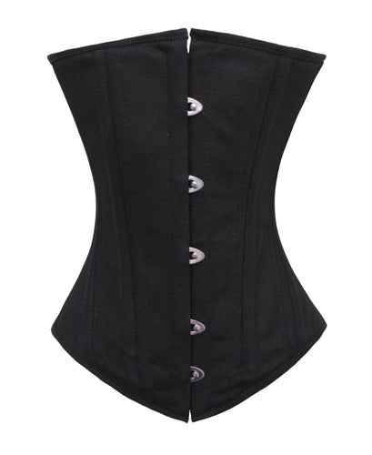 luvsecretlingerie Heavy Duty 26 Double Steel Boned Waist Training COTTON Underbust Tight Shaper Corset #9966-TC