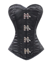 Load image into Gallery viewer, Heavy Duty 26 Double Steel Boned Waist Training Satin Overbust Tight Shaper Corset #9974-DB-MC-SA