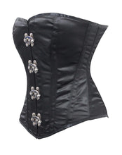 Load image into Gallery viewer, Heavy Duty 26 Double Steel Boned Waist Training Satin Overbust Tight Shaper Corset #9974-DB-MC-SA