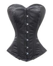 Load image into Gallery viewer, Heavy Duty 26 Double Steel Boned Waist Training Satin Overbust Tight Shaper Corset #9974-OT-DB-SA