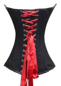 Heavy Duty 26 Double Steel Boned Waist Training Wool Overbust Tight Shaper Corset #9974-WOOL