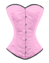 Load image into Gallery viewer, Heavy Duty 26 Double Steel Boned Waist Training Satin Overbust Tight Shaper Corset #9974-BT-DB-SA