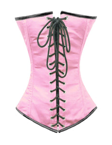 Heavy Duty 24 Double Steel Boned Waist Training Satin Underbust Tight Shaper Corset #8521-BT-SA