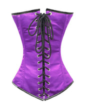 Load image into Gallery viewer, Heavy Duty 24 Double Steel Boned Waist Training Satin Underbust Tight Shaper Corset #8521-BT-SA