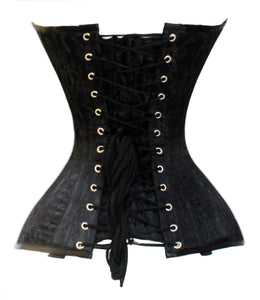 Heavy Duty 26 Double Steel Boned Waist Training Brocade Overbust Tight Shaper Corset #CST1-B-BRO