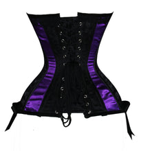 Load image into Gallery viewer, Heavy Duty 26 Double Steel Boned Waist Training Satin Overbust Tight Shaper Corset #CST1-D-SA