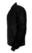 Load image into Gallery viewer, Original American Varsity Black Leather Sleeve Letterman College Baseball Women Wool Jackets #BSL-BSTR-BZ