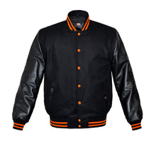 Load image into Gallery viewer, Original American Varsity Real Leather Letterman College Baseball Men Wool Jackets #BSL-ORSTR-OB