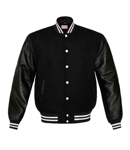 Original American Varsity Real Leather Letterman College Baseball Men Wool Jackets #BSL-WSTR-WB-BBAND