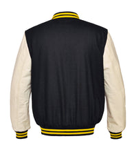 Load image into Gallery viewer, Superb Genuine Cream Leather Sleeve Letterman College Varsity Kid Wool Jackets #CRSL-YSTR-YB