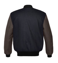 Load image into Gallery viewer, Original American Varsity Dark Brown Leather Sleeve Letterman College Baseball Men Wool Jackets #DBRSL-BSTR-BB_BBand