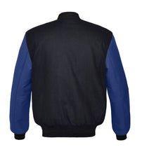 Load image into Gallery viewer, Original American Varsity Navy Leather Sleeve Letterman College Baseball Men Wool Jackets #NVSL-BSTR-BB