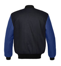Load image into Gallery viewer, Original American Varsity Navy Leather Sleeve Letterman College Baseball Kid Wool Jackets #NVSL-BSTR-BB_BBand