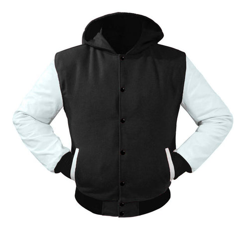 Superb White Leather Sleeve Original American Varsity Letterman College Baseball Men Wool Jackets #WSL-WSTR-BB-BBAND-H