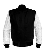 Load image into Gallery viewer, Original American Varsity White Leather Sleeve Letterman College Baseball Men Wool Jackets #WSL-BBand-BZ