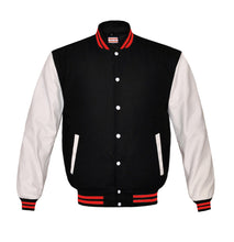 Load image into Gallery viewer, Superb Genuine White Leather Sleeve Letterman College Varsity Kid Wool Jackets #WSL-RSTR-WB