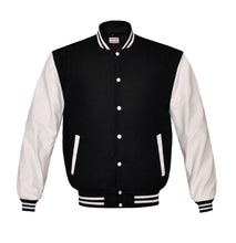Load image into Gallery viewer, Original American Varsity White Leather Sleeve Letterman College Baseball Men Wool Jackets