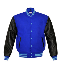 Original American Varsity Real Leather Letterman College Baseball Women Wool Jackets #BSL-LBLSTR-BLB