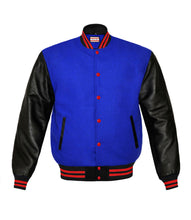 Load image into Gallery viewer, Original American Varsity Real Leather Letterman College Baseball Kid Wool Jackets #BSL-RSTR-RB-BBAND