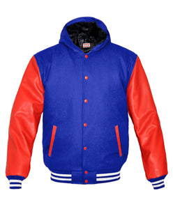 Superb Red Leather Sleeve Original American Varsity Letterman College Baseball Men Wool Jackets #RSL-WSTR-RB-H