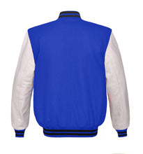 Load image into Gallery viewer, Superb Genuine White Leather Sleeve Letterman College Varsity Kid Wool Jackets #WSL-BSTR-BB