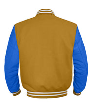 Load image into Gallery viewer, Original American Varsity Blue Leather Sleeve Letterman College Baseball Women Wool Jackets #BLSL-WSTR-BZ