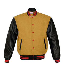 Original American Varsity Real Leather Letterman College Baseball Men Wool Jackets #BSL-RSTR-RB-BBAND