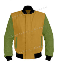 Load image into Gallery viewer, Original American Varsity Green Leather Sleeve Letterman College Baseball Women Wool Jackets #GRSL-BBAND-BZ