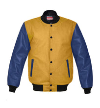 Load image into Gallery viewer, Original American Varsity Navy Leather Sleeve Letterman College Baseball Women Wool Jackets #NVSL-BSTR-BB_BBand